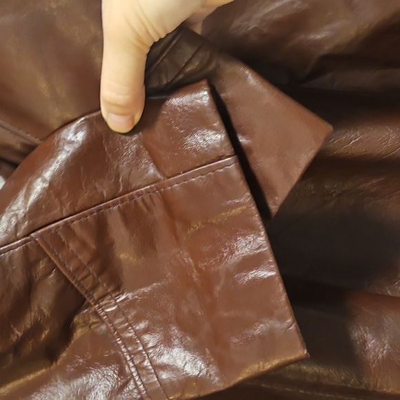 ✨70's Vintage✨ Genuine Leather Burgundy Jacket - Picture 8 of 8